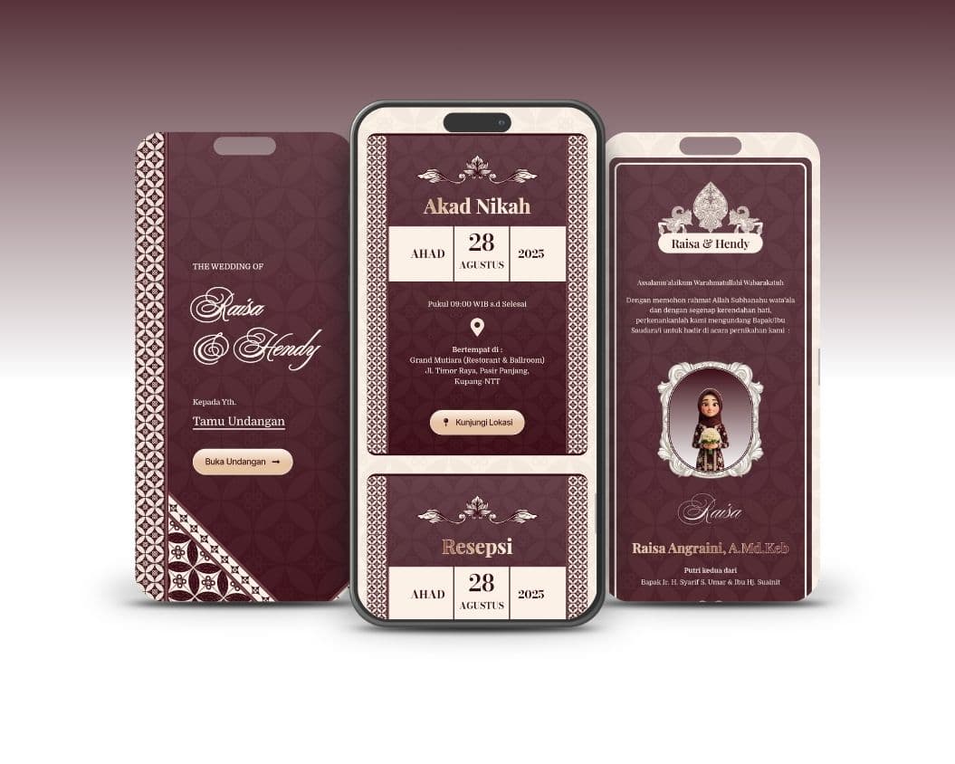 Template Undangan Pernikahan Batik Series - Slide 2