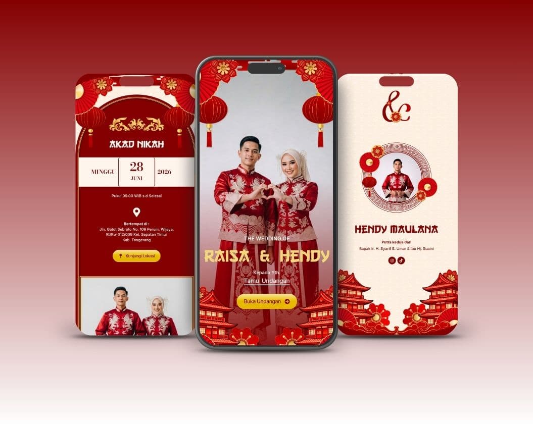 Template Wedding Tema Chinese - Slide 3