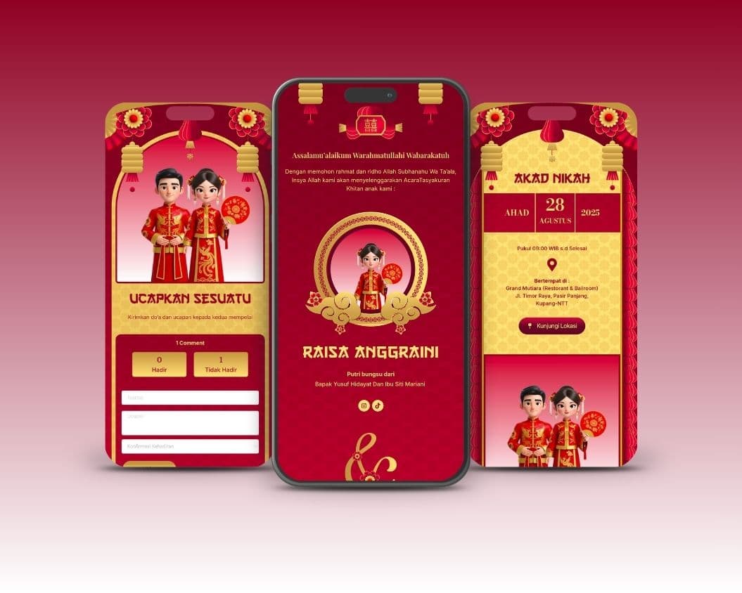 Template Wedding Tema Chinese - Slide 2